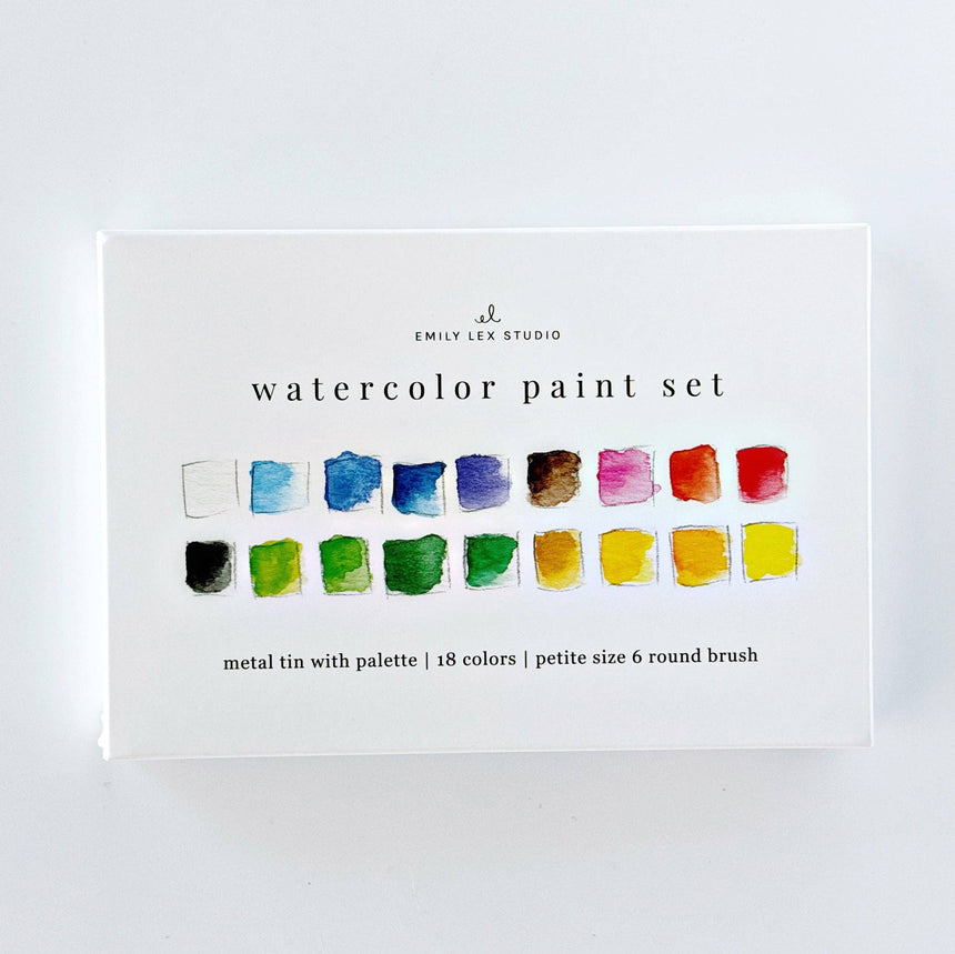 Watercolor Paint Set | 18 Colors + Brush