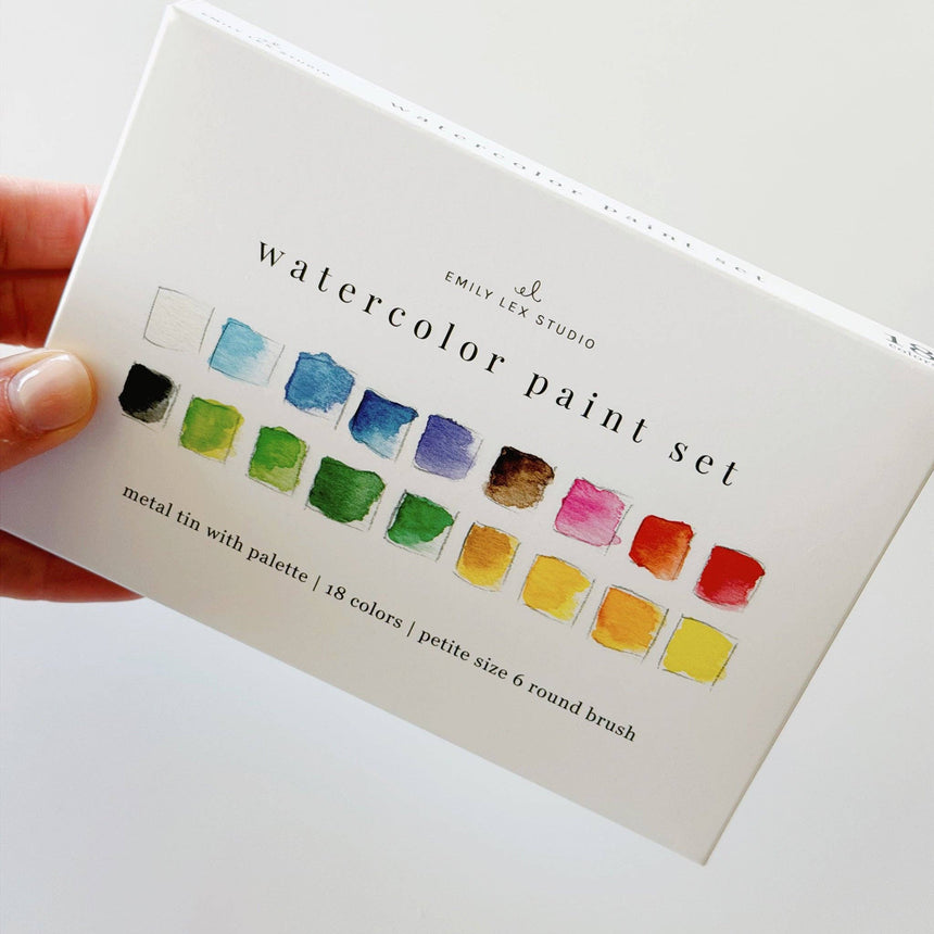 Watercolor Paint Set | 18 Colors + Brush